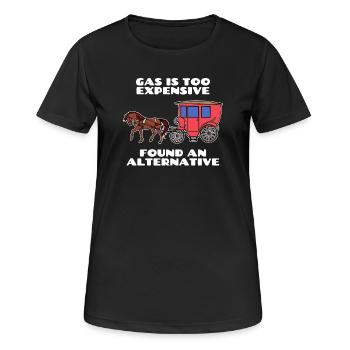 Energy Storage Refueling Statement Energy - Women's Breathable T-Shirt - black - Front - AI Model Female 172 light (172cm)