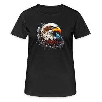 Eagle - Women's Breathable T-Shirt - black - Front - AI Model Female 172 light (172cm)