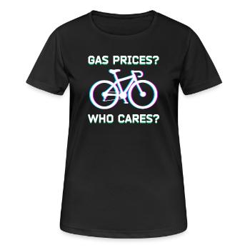 Bicycle Statement Energy Storage Refueling Gasoline - Women's Breathable T-Shirt - black - Front - AI Model Female 172 light (172cm)