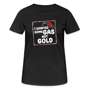 Gas Station Gasoline Refueling Diesel Statement Electricity - Women's Breathable T-Shirt - black - Front - AI Model Female 172 light (172cm)