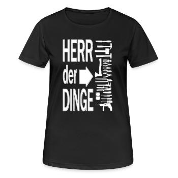 Seigneur des choses sur les outils - T-shirt respirant Femme - noir - Devant - AI Model Female 172 light (172cm)