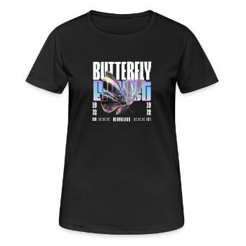 Holo effet papillon - T-shirt respirant Femme - noir - Devant - AI Model Female 172 light (172cm)