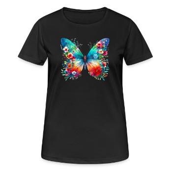 Papillon - T-shirt respirant Femme - noir - Devant - AI Model Female 172 light (172cm)