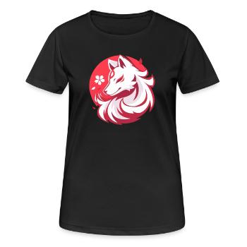 Asian Style White Fox - Women's Breathable T-Shirt - black - Front - AI Model Female 172 light (172cm)