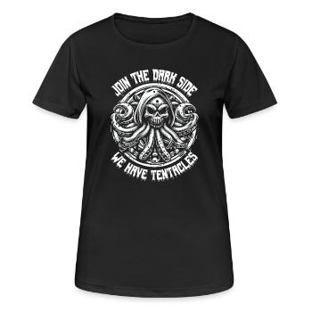 SKULL OF THE NIGHTMARES: JOIN THE DARK SIDE - Women's Breathable T-Shirt - black - Front - AI Model Female 172 light (172cm)
