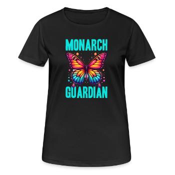 Monarch Guardian Butterfly - Frauen T-Shirt atmungsaktiv - Schwarz - Vorne - AI Model Female 172 light (172cm)