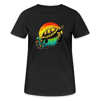 Turtle - Women's Breathable T-Shirt - black - Front - AI Model Female 172 light (172cm)