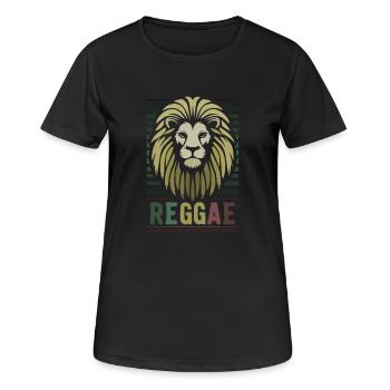Reggae Music Conquering Lion - Women's Breathable T-Shirt - black - Front - AI Model Female 172 light (172cm)