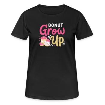 Donuts Donut-Liebhaber - Frauen T-Shirt atmungsaktiv - Schwarz - Vorne - AI Model Female 172 light (172cm)