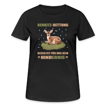 Fawn rescue - Women's Breathable T-Shirt - black - Front - AI Model Female 172 light (172cm)