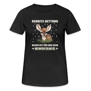 Fawn rescue - Women's Breathable T-Shirt - black - Front - AI Model Female 172 light (172cm)
