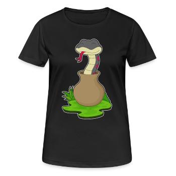 Vase Serpent - T-shirt respirant Femme - noir - Devant - AI Model Female 172 light (172cm)