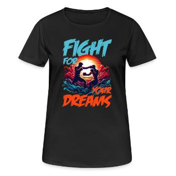 Epic Boxing Showdown: Fight for Your Dreams! - Women's Breathable T-Shirt - black - Front - AI Model Female 172 light (172cm)