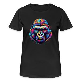 Gorilla - Women's Breathable T-Shirt - black - Front - AI Model Female 172 light (172cm)