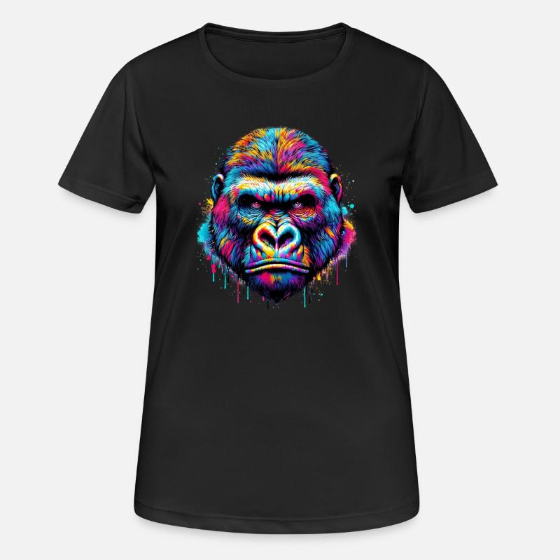 Gorilla - Women's Breathable T-Shirt - black