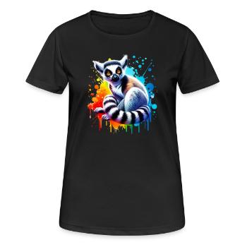 Lemur - Women's Breathable T-Shirt - black - Front - AI Model Female 172 light (172cm)
