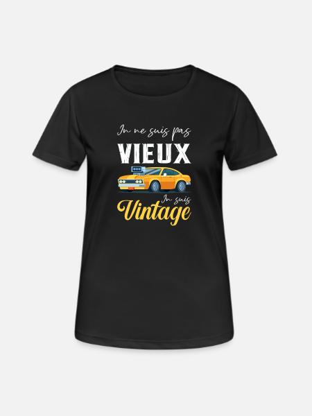I'm not old, I'm vintage - Women's Breathable T-Shirt - black