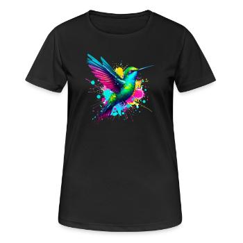 Colibri - T-shirt respirant Femme - noir - Devant - AI Model Female 172 light (172cm)
