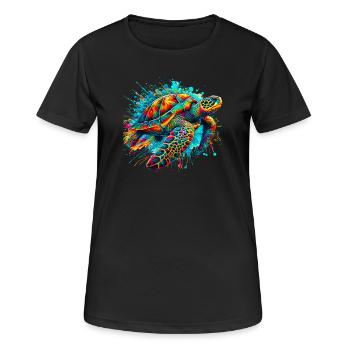 Turtle - Women's Breathable T-Shirt - black - Front - AI Model Female 172 light (172cm)