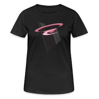Schweben der Moderne - Frauen T-Shirt atmungsaktiv - Schwarz - Vorne - AI Model Female 172 light (172cm)