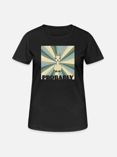 Alpaca - Women's Breathable T-Shirt - black