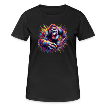 Gorilla - Women's Breathable T-Shirt - black - Front - AI Model Female 172 light (172cm)