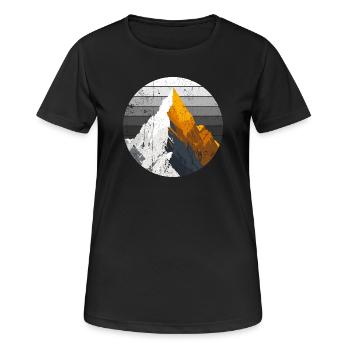 Gradient Peak Summit - Women's Breathable T-Shirt - black - Front - AI Model Female 172 light (172cm)