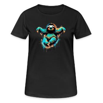 Paresse - T-shirt respirant Femme - noir - Devant - AI Model Female 172 light (172cm)