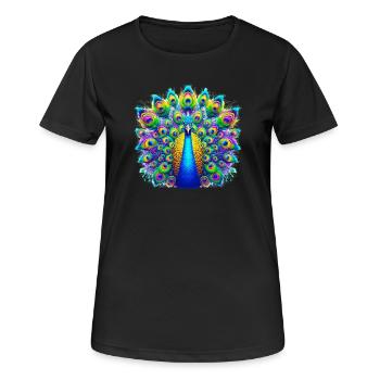 Paon - T-shirt respirant Femme - noir - Devant - AI Model Female 172 light (172cm)