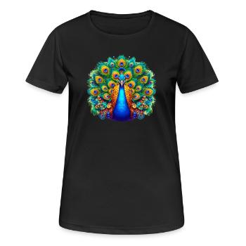Paon - T-shirt respirant Femme - noir - Devant - AI Model Female 172 light (172cm)