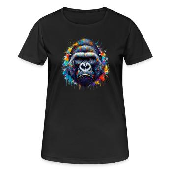 Gorilla - Women's Breathable T-Shirt - black - Front - AI Model Female 172 light (172cm)