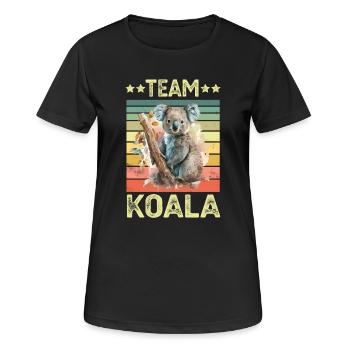 Koala Koala Ours - T-shirt respirant Femme - noir - Devant - AI Model Female 172 light (172cm)