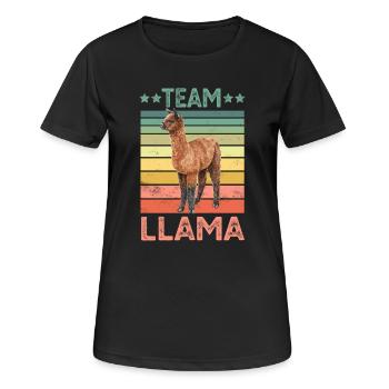 Lama - Women's Breathable T-Shirt - black - Front - AI Model Female 172 light (172cm)