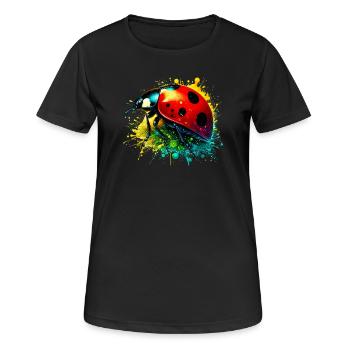 Coccinelle - T-shirt respirant Femme - noir - Devant - AI Model Female 172 light (172cm)
