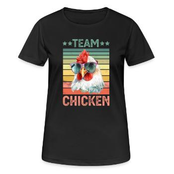 Chicken Chickens - Women's Breathable T-Shirt - black - Front - AI Model Female 172 light (172cm)