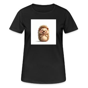 Cuddly hedgehog too cute - Women's Breathable T-Shirt - black - Front - AI Model Female 172 light (172cm)
