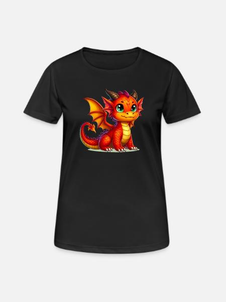 Dragon - T-shirt respirant Femme - noir