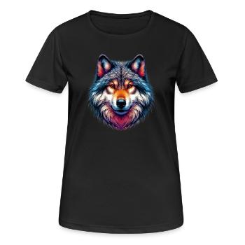 Wolf - Women's Breathable T-Shirt - black - Front - AI Model Female 172 light (172cm)