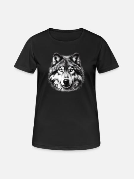 Loup - T-shirt respirant Femme - noir