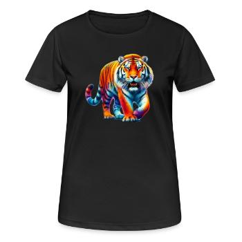 Tiger - Women's Breathable T-Shirt - black - Front - AI Model Female 172 light (172cm)