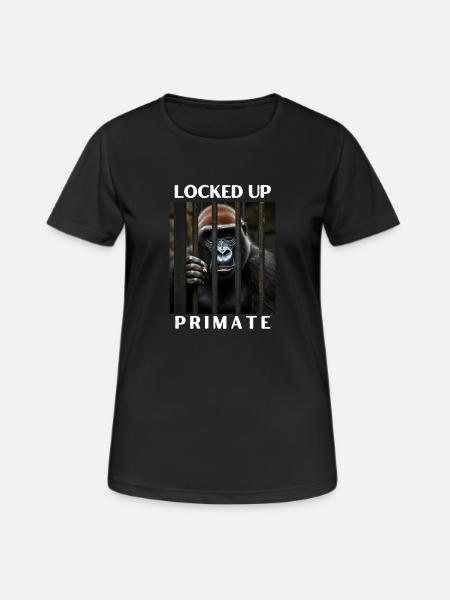 On closed primate - Women's Breathable T-Shirt - black