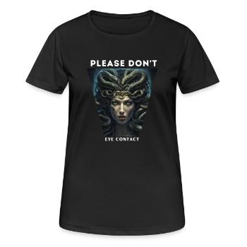 Medusa Contact visuel - T-shirt respirant Femme - noir - Devant - AI Model Female 172 light (172cm)