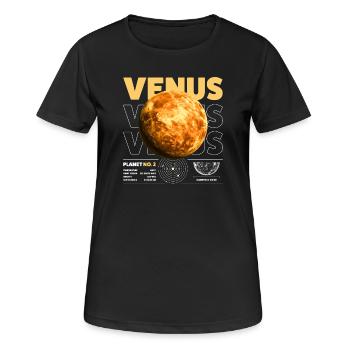 Détails de Vénus - T-shirt respirant Femme - noir - Devant - AI Model Female 172 light (172cm)