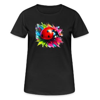 Coccinelle - T-shirt respirant Femme - noir - Devant - AI Model Female 172 light (172cm)