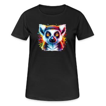 Lemur - Women's Breathable T-Shirt - black - Front - AI Model Female 172 light (172cm)