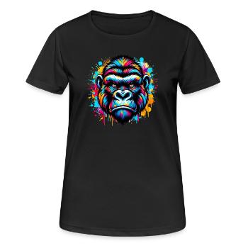 Gorilla - Women's Breathable T-Shirt - black - Front - AI Model Female 172 light (172cm)