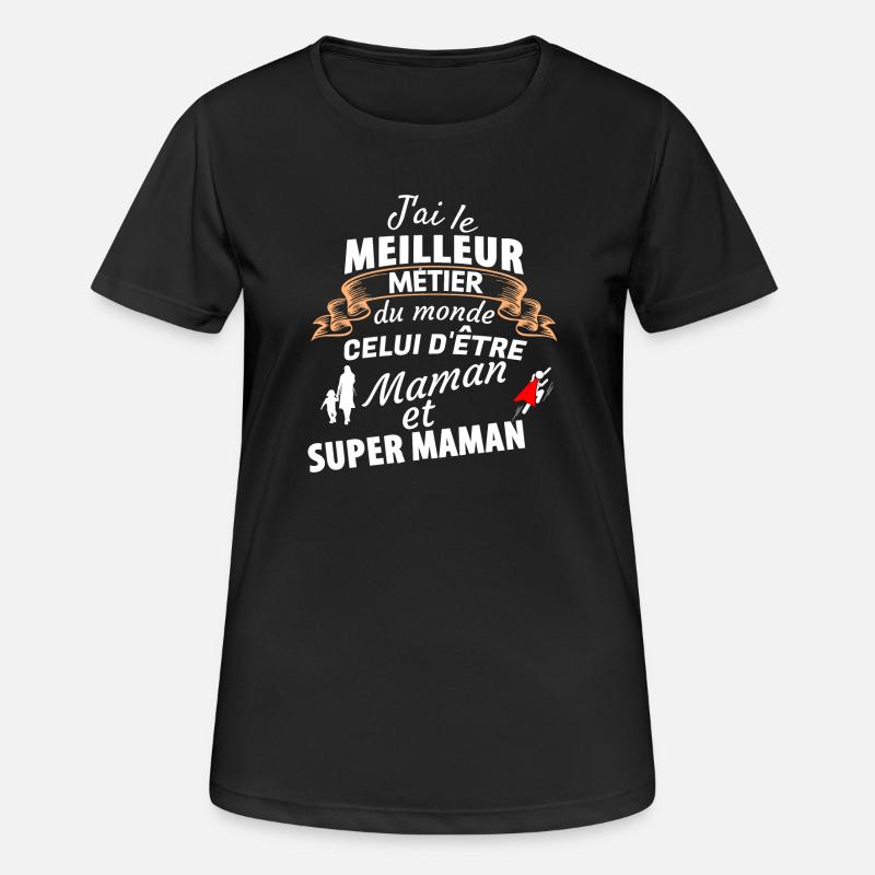 Pride Mom Superhero - Women's Breathable T-Shirt - black