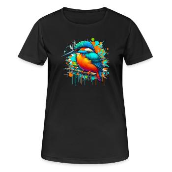 Kingfisher - Women's Breathable T-Shirt - black - Front - AI Model Female 172 light (172cm)