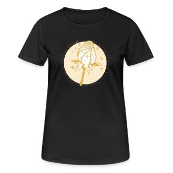 In Erinnerung - Frauen T-Shirt atmungsaktiv - Schwarz - Vorne - AI Model Female 172 light (172cm)