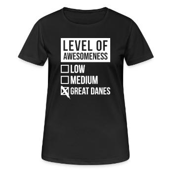 Great Dane Great Dane Great Dane - Women's Breathable T-Shirt - black - Front - AI Model Female 172 light (172cm)
